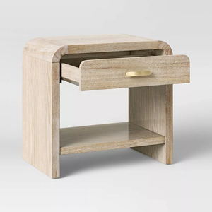 Mesita de Noche de Madera de Lujo con Cajón de Almacenamiento, Mueble Moderno para Dormitorio, Sala de Estar u Hotel - Product Image 2