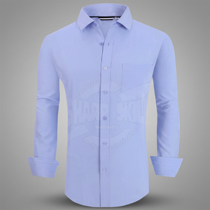 Button <b>Men's</b> Long Sleeve Formal White High Street Breathable 100% Cotton Anti-Wrinkle Single Breasted Summer Custom Logo <b>Dress</b> - Product Image 3