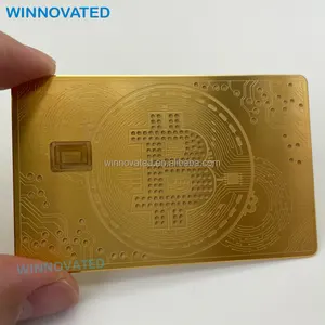 批发非接触式支付不锈钢双接口ATM定制空白金属信用卡