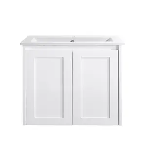 Australia Style Washbasin Furniture Mdf Marble Sink Bathroom Cabinet Wood Washroom Ware Single Basin
