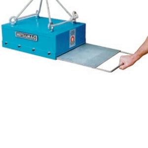 Séparateur magnétique aimant suspendu enlever les pièces métalliques à partir de 400mm de haut avec partie coulissante RCYB-8 convoyeur à bande sèche permanente - Product Image 1