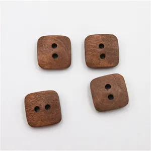 2021 fancy eco friendly 2-Holes coconut square buttons for clothes