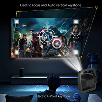 2025 vente chaude Portable 1080P LCD projecteur vidéo LED avec système Android 13 Mini Home cinéma pour la maison et les cadeaux BT5.0