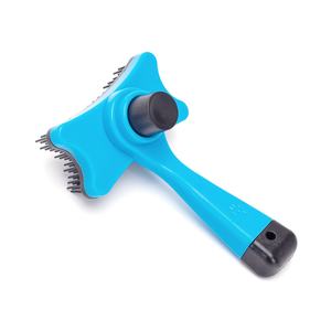 Spazzola per animali domestici con setole morbide ed ergonomiche, ideale per rimuovere il pelo morto e ridurre la perdita di pelo in cani e gatti. - Product Image 1