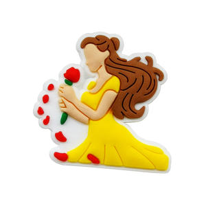 Accesorios para Zapatos <span class=keywords><strong>de</strong></span> Alta Calidad con Diseño Desmontable, Dijes <span class=keywords><strong>de</strong></span> La Bella y la <span class=keywords><strong>Bestia</strong></span> para Zapatos Tipo Crocs, Dijes <span class=keywords><strong>de</strong></span> Goma Suave <span class=keywords><strong>de</strong></span> PVC para Zapatos - Product Image 3