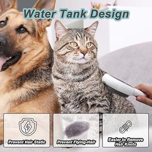 Serviette humide sans rinçage, Peigne nettoyant à l'essence sans rinçage, Peigne de beauté trois-en-un, Peigne pour animaux de compagnie, Produits de beauté et de toilettage pour chiens et chats - Product Image 2
