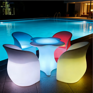 Ensemble <span class=keywords><strong>de</strong></span> mobilier <span class=keywords><strong>de</strong></span> <span class=keywords><strong>jardin</strong></span> et <span class=keywords><strong>de</strong></span> terrasse en <span class=keywords><strong>plastique</strong></span> lumineux, chaise et table d'extérieur, canapé, prix usine - Product Image 6