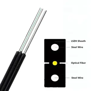 免费样品Gjyxfch Ftth 1芯2芯4芯G657a1 G657a2 Ftth室内室外光纤引入电缆Ftth电缆