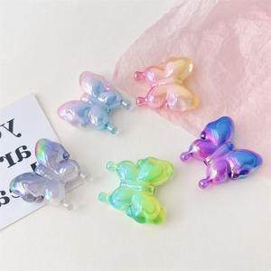 Nouvelles perles en plastique plaqué UV, perles acryliques dégradées, perles de taille, bijoux DIY, composants de bijoux personnalisés pour téléphone portable, stylo - Product Image 1