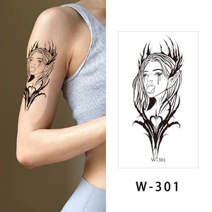 Pegatina de Tatuaje Temporal Semipermanente a Prueba de Agua, Plantilla de Arte Corporal, Calcomanía Decorativa de Papel para Fiestas, Festivales, Uso Profesional - Product Image 2