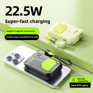 Batería Externa PD de 20W y 10000mAh con Cable Integrado, Banco de Energía para Teléfono Móvil con Salida de Carga Rápida de 22.5W, <span class=keywords><strong>Precio</strong></span> al por Mayor - Product Image 2