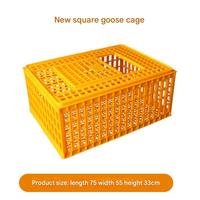 Cage de volaille de transport de ferme de poulet de capacité portante élevée cage de poulet caisse de poulet en plastique