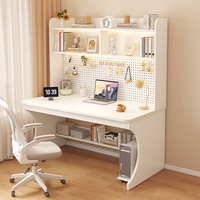 Bureau d'ordinateur contemporain moderne en bois massif étagère intégrée maison étudiant Table d'étude bureau bibliothèque contemporain