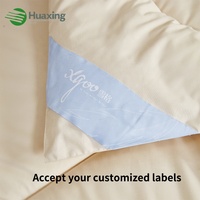 Couette de luxe personnalisée en microfibre, toutes saisons, blanche, double, king-size, hypoallergénique, matelassée, en tissu brossé doux pour la maison