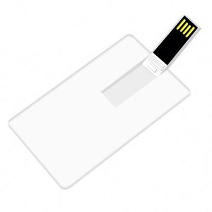 แฟลชไดรฟ์ USB 2.0 พร้อมที่ใส่บัตรธุรกิจ ความจุ 1GB-64GB เมมโมรี่สติ๊ก พลาสติก รูปทรงบัตรเครดิต สินค้าใหม่ - Product Image 2