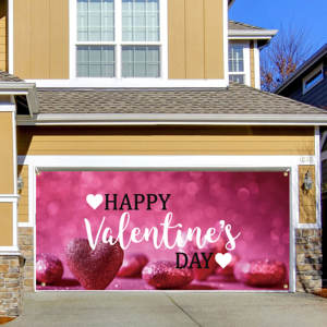 Colgante personalizado <span class=keywords><strong>Feliz</strong></span> Día <span class=keywords><strong>de</strong></span> San Valentín 4mX1.8m doble puerta <span class=keywords><strong>de</strong></span> garaje pared Banner - Product Image 3