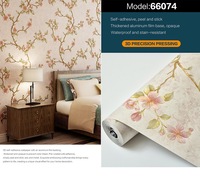 Papel Tapiz Autoadhesivo de Damasco Moderno, Resistente a la Humedad, Grosor de 0.71 mm, para Sala de Estar, Dormitorio, Entretenimiento y Hogar