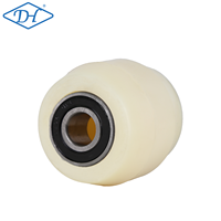 Roda Nylon Crowned 80x70 Dengan Bantalan Bola, Roller Tugas Berat Untuk Roda Forklift/Pallet Jack Elektrik/Manual
