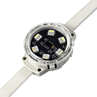 Lumières LED Pixel Point 40mm 6LEDs 24V RGBW certifiées UL/CE, IP68 SPI UCS2904, lumières LED Pixel en plastique pour éclairage de gouttière de parc à thème