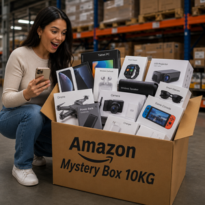 Caja Misteriosa Personalizada <span class=keywords><strong>de</strong></span> Electrónicos <span class=keywords><strong>de</strong></span> Amazon <span class=keywords><strong>de</strong></span> 10 kg para Vendedores <span class=keywords><strong>de</strong></span> Alibaba, <span class=keywords><strong>Ebay</strong></span> y TikTok con Auriculares para Smartphone, Reloj, Regalo al por Mayor - Product Image 1