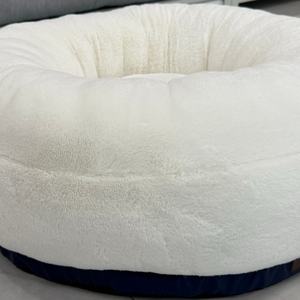 ETRIP <span class=keywords><strong>PET</strong></span> Luxuriöses Weiches Flauschiges Warmes Weißes Plüsch-Hundebett Winter Rundes Donut-Katzen- und Hundebett - Product Image 2