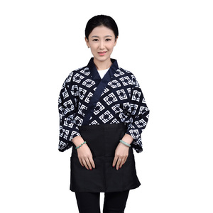 Giacca da cameriere giapponese traspirante per ristorante, hotel, pizzeria, cucina, camicia da donna, uniforme da chef unisex - Product Image 6