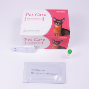 Feline FIV AB/FeLV AG Felino test de SIDA y leucemia gato Combo Rapid Test kit Gatos - Product Image 2