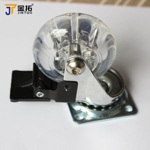 50mm transparente verstellbare Möbel Rollen rad bremse PVC-Gummi material für Büro Krankenhaus Badezimmer Hotel anwendungen - Product Image 6