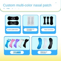 Patch nasal anti-ronflement transfrontalier en tissu non tissé élastique pour l'expansion physique et l'admission d'air, soulage la congestion nasale