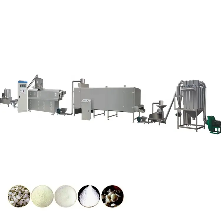 150 kg/h 점성 변형 전분 제조 기계 석유 시추 섬유 제조 산업 접착제 생산 라인
