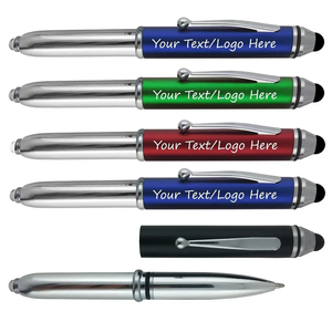 Pena Logo kustom pena logam pribadi bolpoin tinta biru besar dengan hadiah promosi Logo - Product Image 3