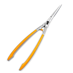 Tijeras para cortar setos Hiroki Oka, acero con alto contenido de carbono, mango de plástico naranja, manuales, para jardín, césped, árboles y paisajismo - Product Image 2