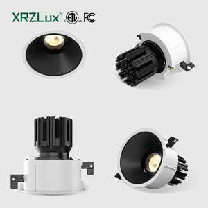 Xrzlux 15W Dimbaar Cct Verandering Led Smart Inbouw Downlight Anti Glare Etl Led Plafond Dimbaar Spot Hotel Cob Spot Licht