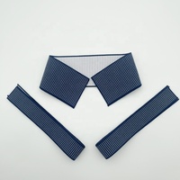 Bordure en tricot plat en polyester pour col et poignets, accessoire vestimentaire