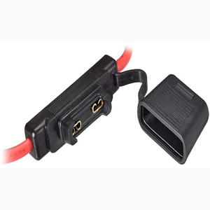 Portafusibles de Cuchilla en Línea 8AWG / 10AWG Tipo Maxi Premium + Fusibles de <span class=keywords><strong>50</strong></span> AMP, Portafusibles de Cuchilla Impermeable para Motocicleta - Product Image 4