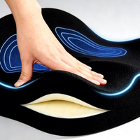 Coussin orthopédique personnalisable en mousse à mémoire de forme pour chaise de bureau et siège de voiture, pour le soutien du dos et le soulagement du stress