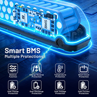 Batterie lithium rechargeable EU Stock 36V 48V 15Ah 20Ah avec BMS 20A 30A et chargeur pour vélo électrique