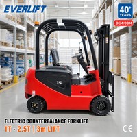 Chariot élévateur à fourche électrique à batterie 2, 3 et 4 tonnes, moteur AC, 3m et 4m, alimenté au lithium, pour environnements intérieurs écologiques
