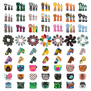 Housse de tête de club de golf personnalisable en peluche amusante, motif gorille, grenouille, crocodile, accessoires pour couvre-tête de club - Product Image 6