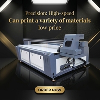 Impresora UV Plana Automática Industrial de Alta Velocidad para Materiales Flexibles, Compatible con Modelos I3200/XP600/I1600