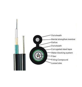 Cable de Fibra Óptica para Exteriores, Blindado, de Acero, Tipo Figura 8, SM 2 4 6 8 10 12 24 Hilos, GYXTC8A, Gyxtc8s - Product Image 2