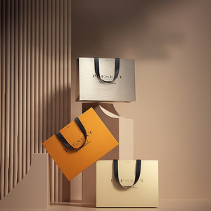 Sac en papier kraft écologique, recyclable, portable, imprimé avec logo, prix avantageux, pour shopping, cadeaux, plats à emporter, emballage de détail - Product Image 3