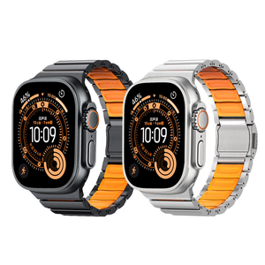 Bracelets de montre magnétiques ajustables en <span class=keywords><strong>titane</strong></span> dynamique Win-Win pour <span class=keywords><strong>Apple</strong></span> <span class=keywords><strong>Watch</strong></span> Ultra 1 49mm, montres intelligentes pour professionnels - Product Image 1