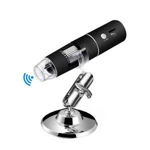 Mikroskop Digital nirkabel 1000X, kamera Video inspeksi Usb Hd genggam 1080P Hd Wifi mikroskop elektron laboratorium untuk dijual