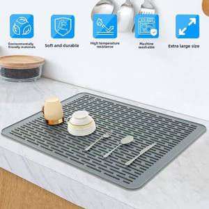 Tapete Protector de Silicona para Estufa de Cocina, Aislante de Calor, Escurridor de <span class=keywords><strong>Platos</strong></span>, Cubierta Superior de 30-34 cm, 3 mm de Grosor, Moderno - Product Image 2