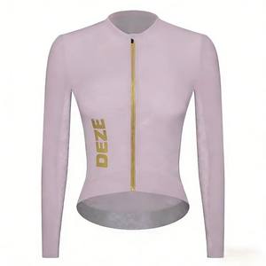 Maillot de Ciclismo Ligero para Mujer, Tejido Refrigerante, Transpirable, de Secado Rápido, para Paseos Nocturnos de Verano, Venta al por Mayor Personalizada - Product Image 3