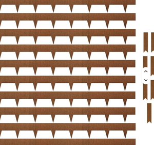 Elegante acciaio zincato in acciaio Corten bordo del prato recinzione enorme fabbrica all'aperto per la progettazione del <span class=keywords><strong>paesaggio</strong></span> di colore nero - Product Image 5