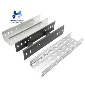 Solid Perforated Industrial <b>Cable</b> Tray Construction Use Easy Installation Improved <b>Heat</b> Dissipation Hot-Dip Galvanized Steel GI - Product Image 4