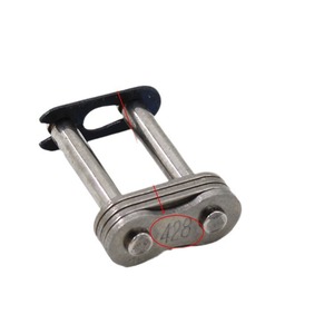 Clip de chaîne de moto 428, connecteur de chaîne universel en métal pour réparation de moto de rue - Product Image 1