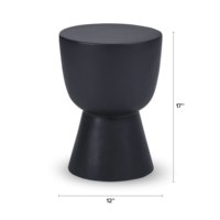 Table basse classique moderne écologique et légère, tabouret noir au design élégant pour la décoration intérieure du salon et de la salle à manger